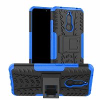 Чехол Hybrid Armor для Xiaomi Redmi 8 / Redmi 8A (черный + голубой)