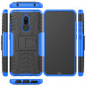 Чехол Hybrid Armor для Xiaomi Redmi 8 / Redmi 8A (черный + голубой)