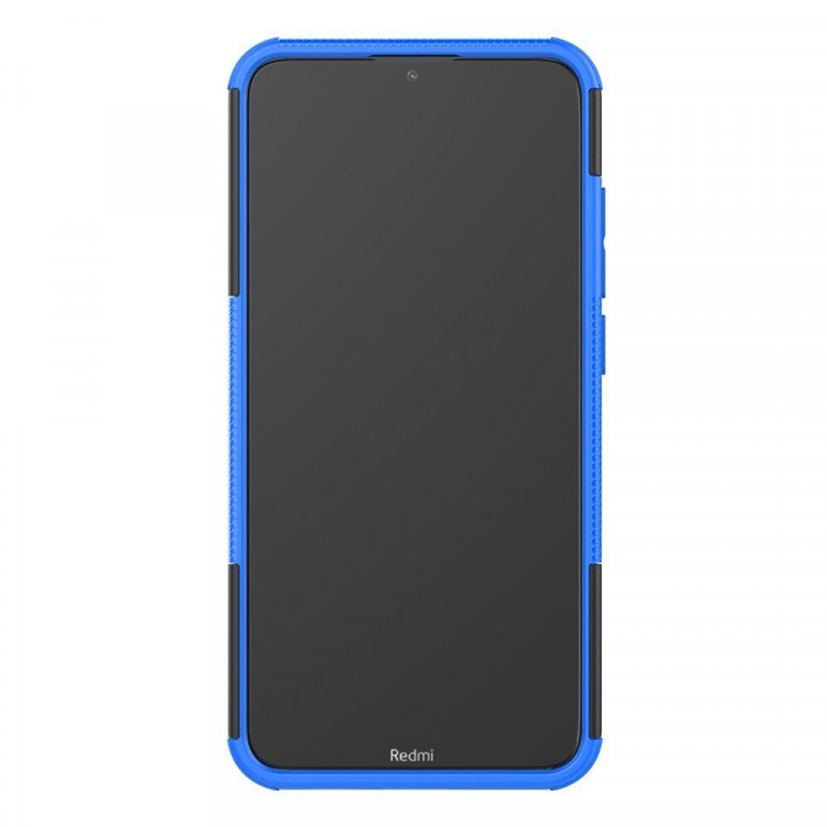 Чехол Hybrid Armor для Xiaomi Redmi 8 / Redmi 8A (черный + голубой)