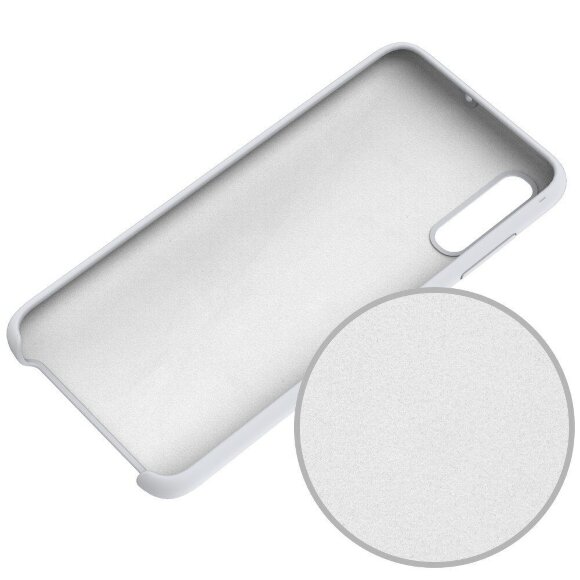 Силиконовый чехол Mobile Shell для Samsung Galaxy A70 (белый)