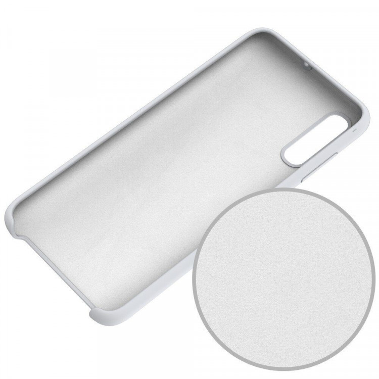 Силиконовый чехол Mobile Shell для Samsung Galaxy A70 (белый)