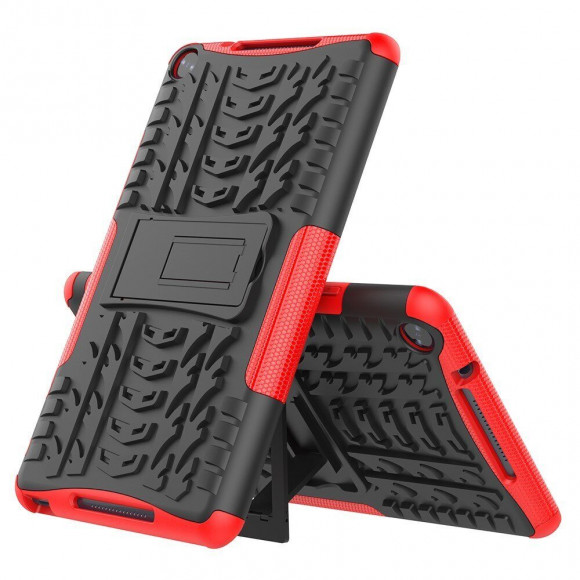 Чехол Hybrid Armor для Huawei MediaPad M5 Lite 8 / Honor Pad 5 8.0 (черный + красный) Чехол Hybrid Armor для Huawei MediaPad M5 Lite 8 / Honor Pad 5 8.0 (черный + красный)