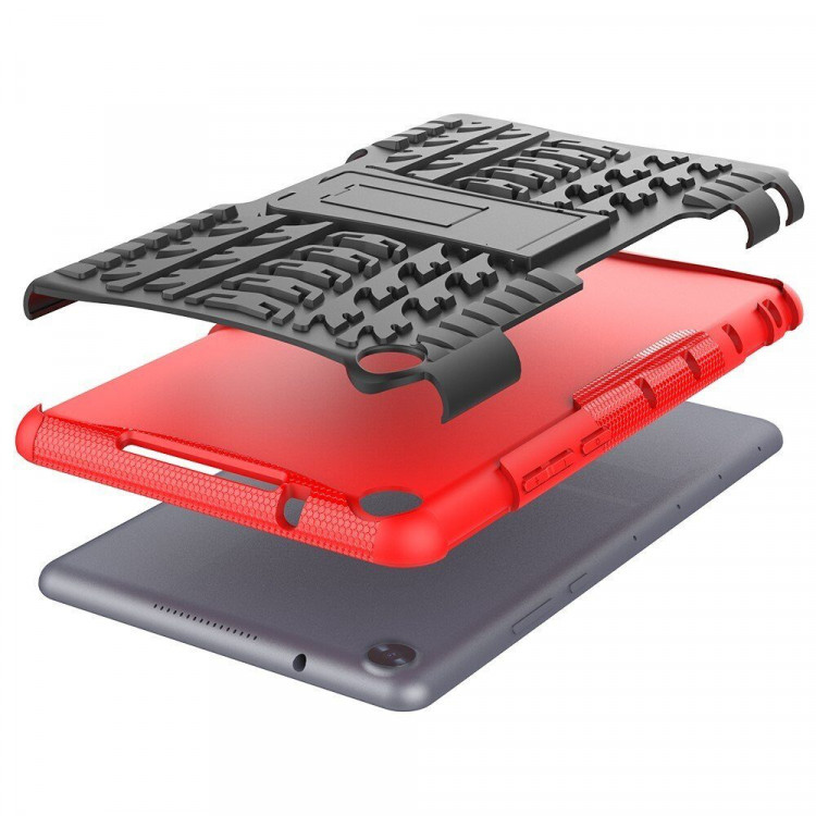 Чехол Hybrid Armor для Huawei MediaPad M5 Lite 8 / Honor Pad 5 8.0 (черный + красный)