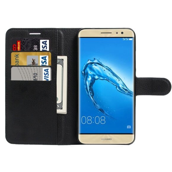 Чехол с визитницей для Huawei Nova Plus / Huawei G9 Plus (черный) Чехол с визитницей для Huawei Nova Plus / Huawei G9 Plus (черный)