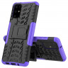 Чехол Hybrid Armor для Samsung Galaxy S20+ (Plus) (черный + фиолетовый)