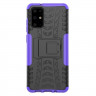Чехол Hybrid Armor для Samsung Galaxy S20+ (Plus) (черный + фиолетовый)