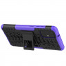 Чехол Hybrid Armor для Samsung Galaxy S20+ (Plus) (черный + фиолетовый)