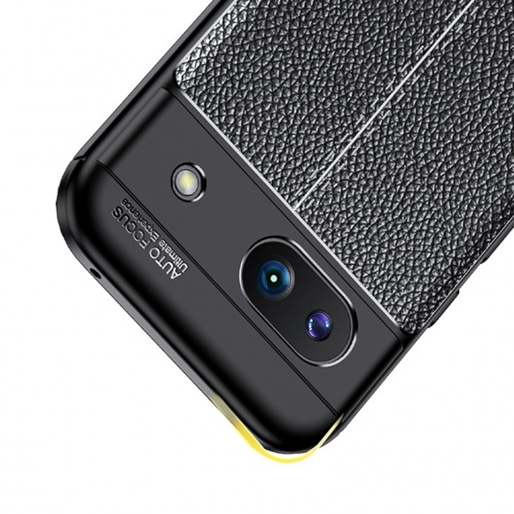 Чехол-накладка Litchi Grain для Google Pixel 8a (черный) Чехол-накладка Litchi Grain для Google Pixel 8a (черный)