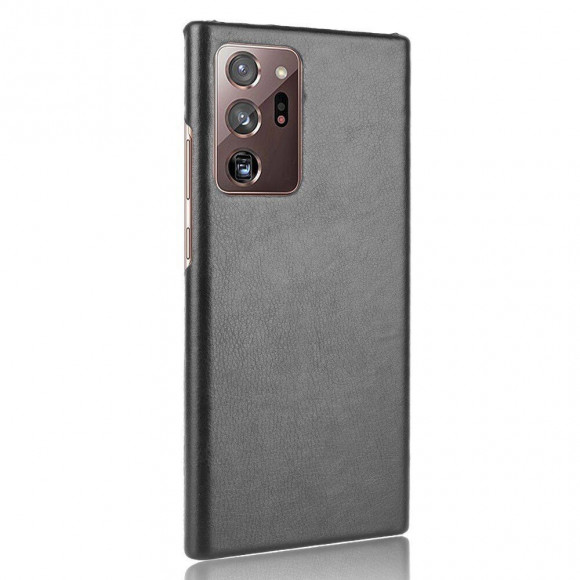 Кожаная накладка-чехол для Samsung Galaxy Note 20 Ultra (черный) Кожаная накладка-чехол для Samsung Galaxy Note 20 Ultra (черный)