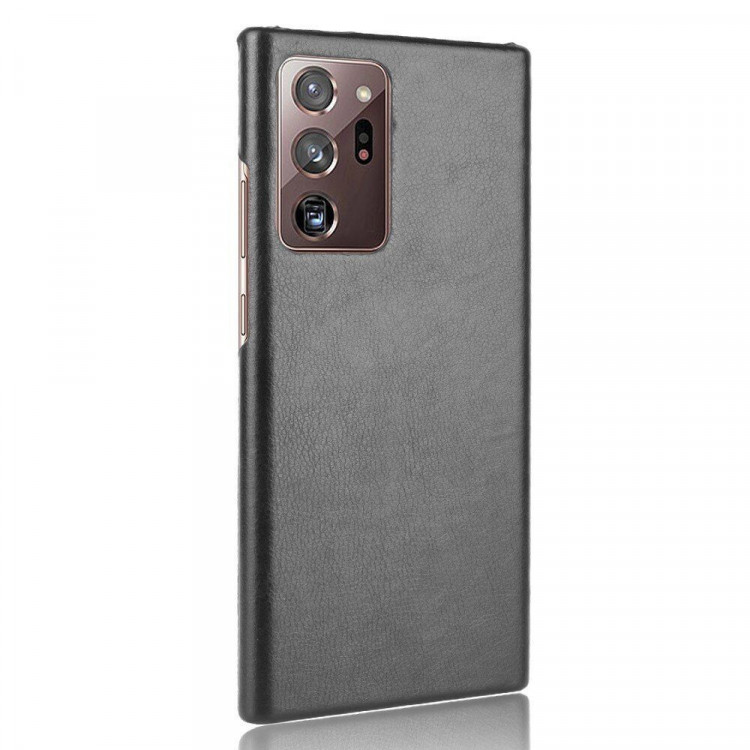 Кожаная накладка-чехол для Samsung Galaxy Note 20 Ultra (черный)