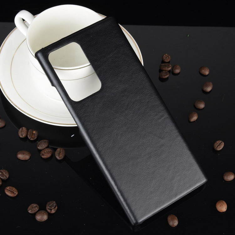 Кожаная накладка-чехол для Samsung Galaxy Note 20 Ultra (черный)