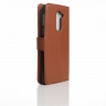 Чехол с визитницей для Huawei Honor 6x 2016 (коричневый)