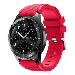 Силиконовый ремешок для Samsung Gear S3 Frontier / S3 Classic / Galaxy Watch 46мм / Watch 3 (45мм) (красный)