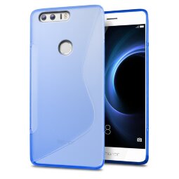 Нескользящий чехол для Huawei Honor 8 (голубой)