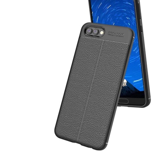 Чехол-накладка Litchi Grain для Huawei Honor V10 / Honor View 10 (черный) Чехол-накладка Litchi Grain для Huawei Honor V10 / Honor View 10 (черный)