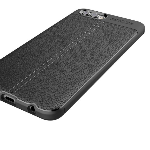 Чехол-накладка Litchi Grain для Huawei Honor V10 / Honor View 10 (черный) Чехол-накладка Litchi Grain для Huawei Honor V10 / Honor View 10 (черный)