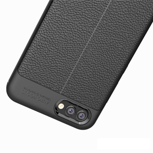 Чехол-накладка Litchi Grain для Huawei Honor V10 / Honor View 10 (черный) Чехол-накладка Litchi Grain для Huawei Honor V10 / Honor View 10 (черный)