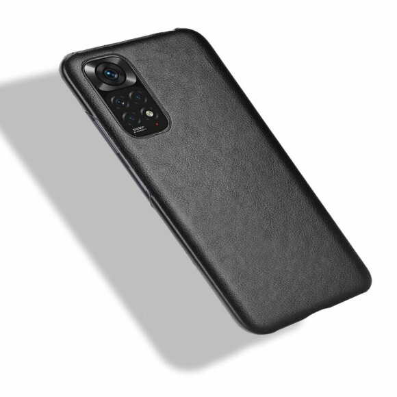 Кожаная накладка-чехол для Xiaomi Redmi Note 11 / Redmi Note 11S (черный) Кожаная накладка-чехол для Xiaomi Redmi Note 11 / Redmi Note 11S (черный)