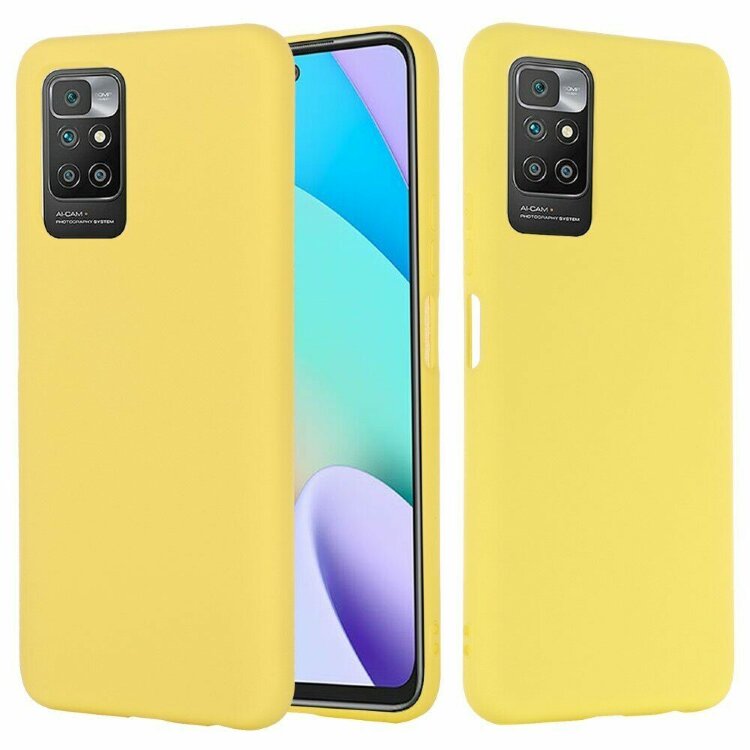 Силиконовый чехол Mobile Shell для Xiaomi Redmi 10 / Redmi 10 2022 (желтый)