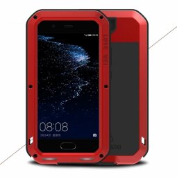 Гибридный чехол LOVE MEI для Huawei P10 Plus (красный)