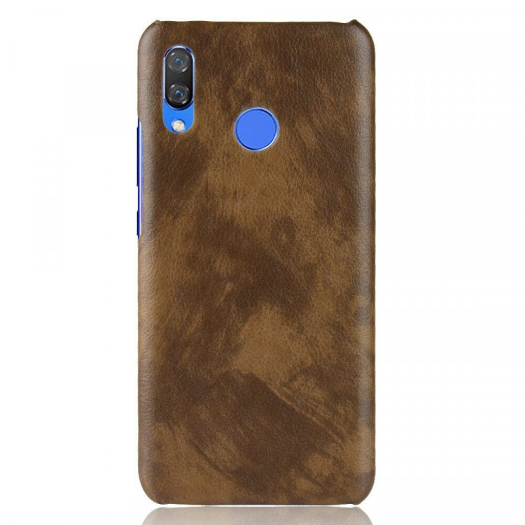 Чехол Litchi Texture для Huawei nova 3 (коричневый)