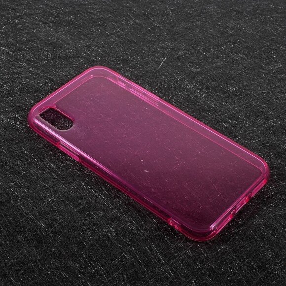 Силиконовый TPU чехол для iPhone X / ХS (малиновый) Силиконовый TPU чехол для iPhone X / ХS (малиновый)