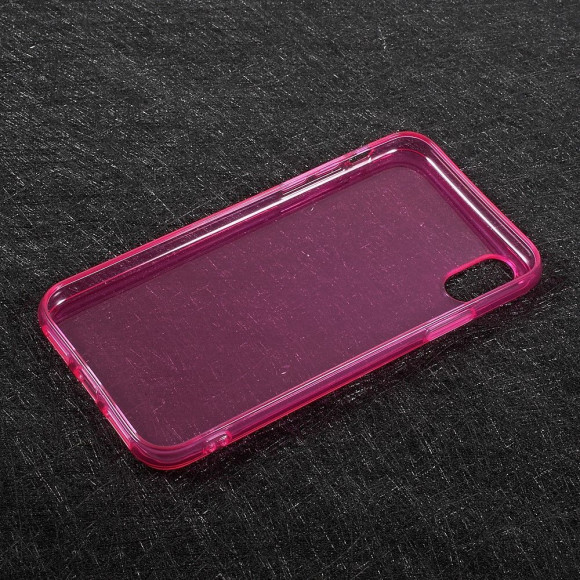 Силиконовый TPU чехол для iPhone X / ХS (малиновый) Силиконовый TPU чехол для iPhone X / ХS (малиновый)