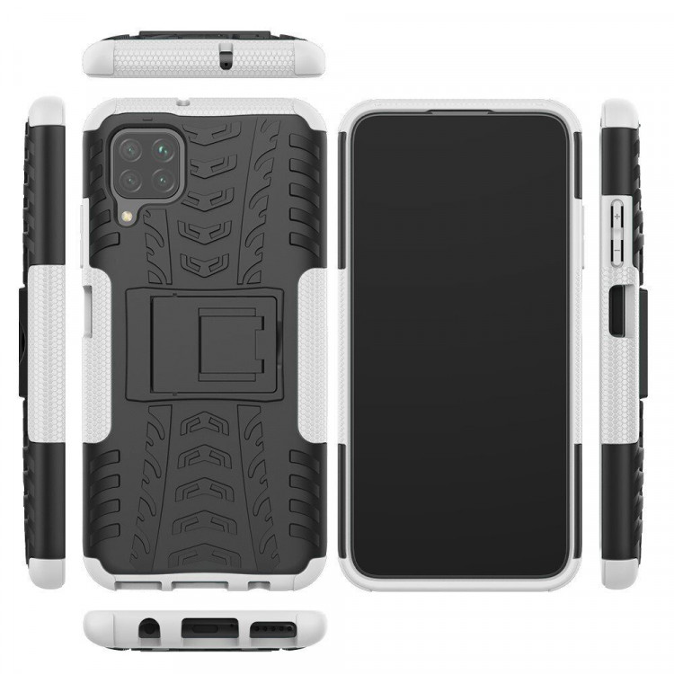 Чехол Hybrid Armor для Huawei P40 lite (черный + белый)