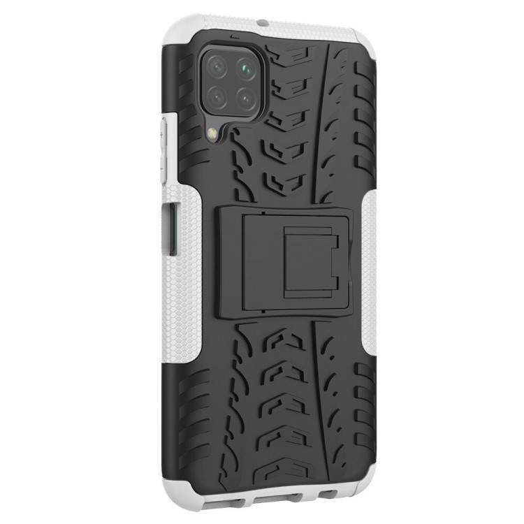 Чехол Hybrid Armor для Huawei P40 lite (черный + белый)