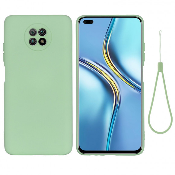 Силиконовый чехол Mobile Shell для Honor X20 (зеленый)