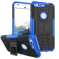 Чехол Hybrid Armor для Google Pixel (черный + голубой) Чехол Hybrid Armor для Google Pixel (черный + голубой)