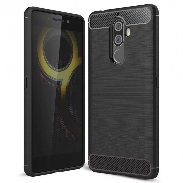 Чехол-накладка Carbon Fibre для Lenovo K8 Note (черный)