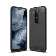 Чехол-накладка Carbon Fibre для Nokia 6.1 Plus / X6 (2018) (черный) Чехол-накладка Carbon Fibre для Nokia 6.1 Plus / X6 (2018) (черный)