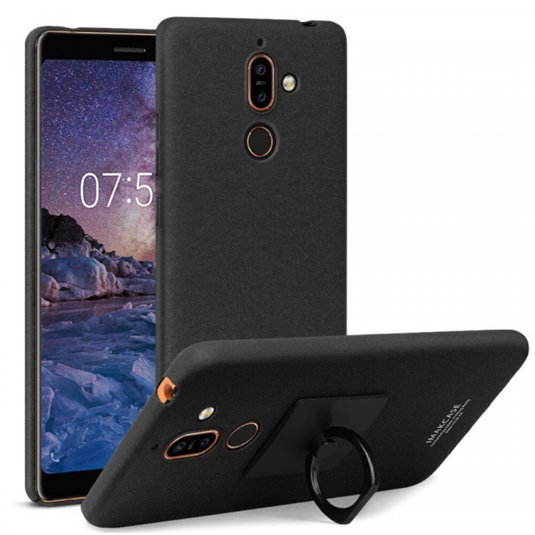 Чехол iMak Finger для Nokia 7 Plus (черный)