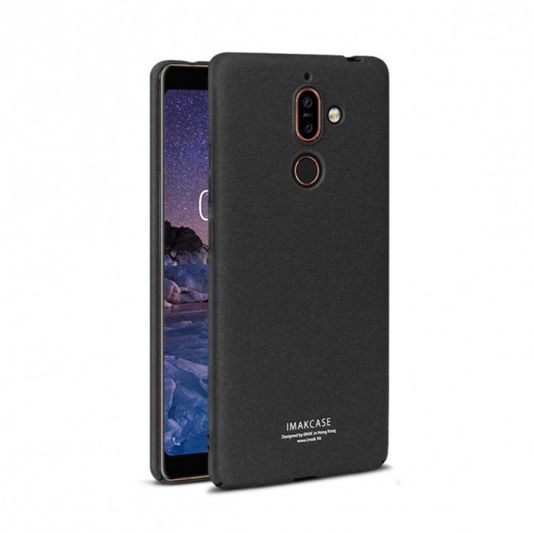 Чехол iMak Finger для Nokia 7 Plus (черный)