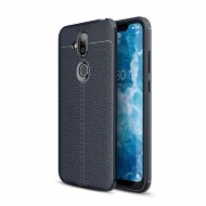 Чехол-накладка Litchi Grain для Nokia 8.1 (темно-синий) Чехол-накладка Litchi Grain для Nokia 8.1 (темно-синий)