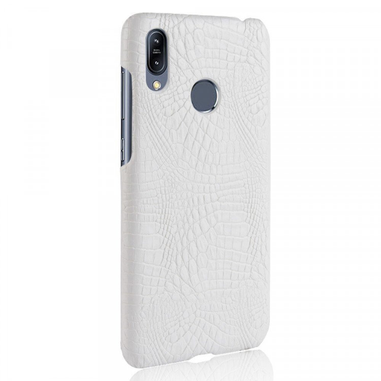 Чехол Crocodile Texture для Asus Zenfone Max (M2) ZB633KL (белый)