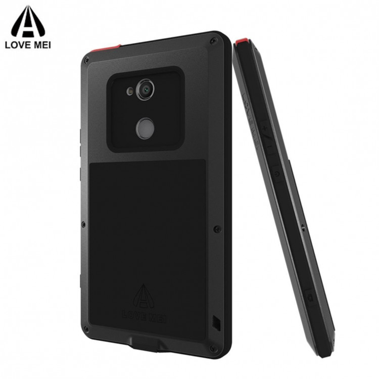 Гибридный чехол LOVE MEI для Sony Xperia XA2 Ultra (черный)