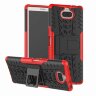 Чехол Hybrid Armor для Sony Xperia 10 (черный + красный)