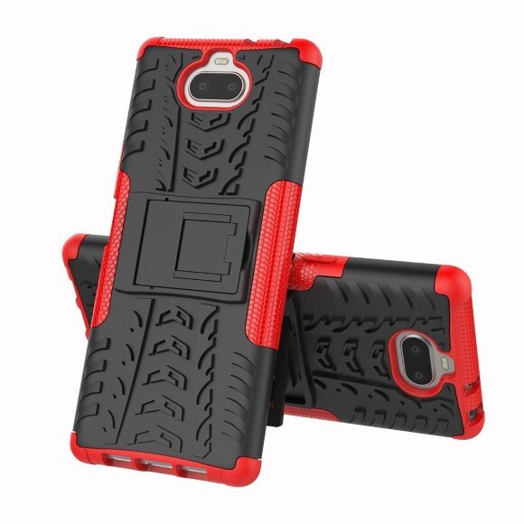 Чехол Hybrid Armor для Sony Xperia 10 (черный + красный) Чехол Hybrid Armor для Sony Xperia 10 (черный + красный)