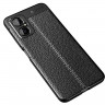 Чехол-накладка Litchi Grain для Xiaomi Poco M4 5G Global (черный)