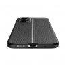 Чехол-накладка Litchi Grain для Xiaomi Poco M4 5G Global (черный)