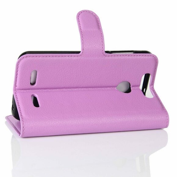 Чехол с визитницей для ZTE Blade V8 Mini (фиолетовый)