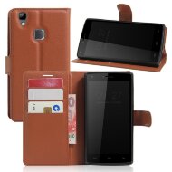 Чехол с визитницей для DOOGEE X5 Max / X5 Max Pro (коричневый)
