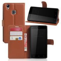 Чехол с визитницей для DOOGEE X5 Max / X5 Max Pro (коричневый)