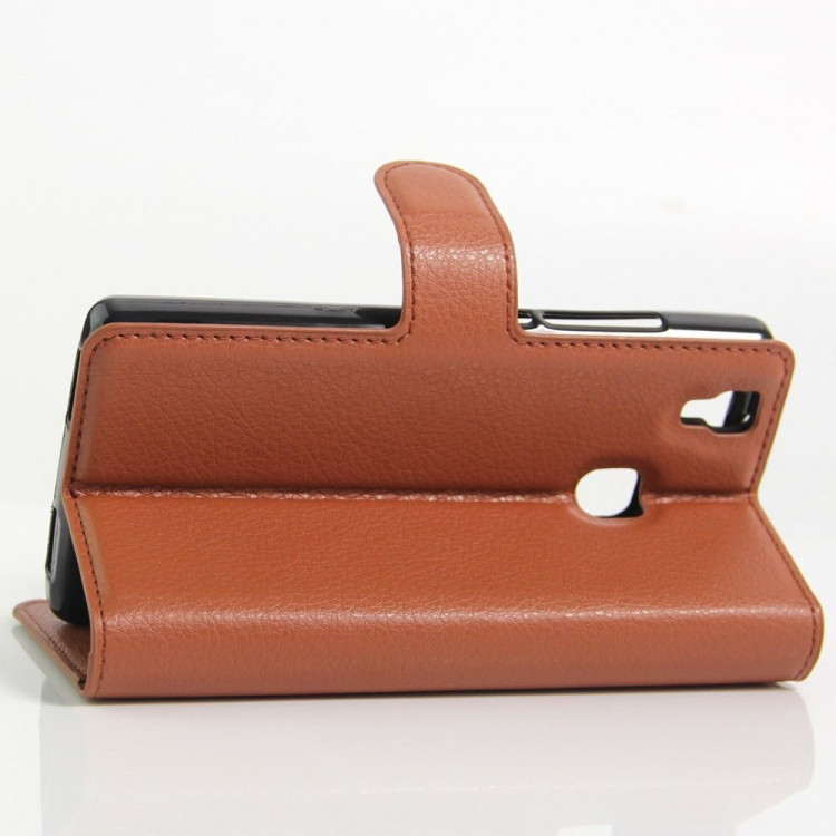 Чехол с визитницей для DOOGEE X5 Max / X5 Max Pro (коричневый)