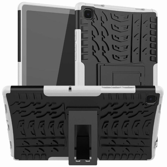 Чехол Hybrid Armor для Samsung Galaxy Tab A7 (2020), Galaxy Tab A7 (2022) SM-T500, SM-T505, SM-T509 - 10,4 дюйма (черный + белый)