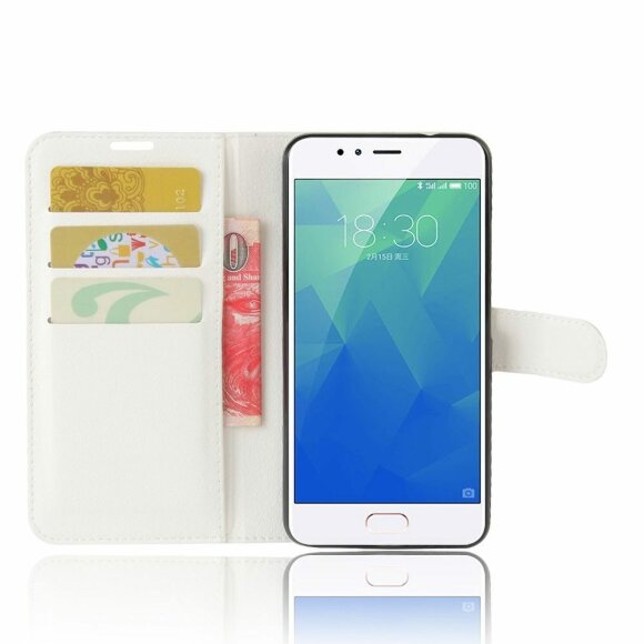 Чехол с визитницей для Meizu M5s (белый)