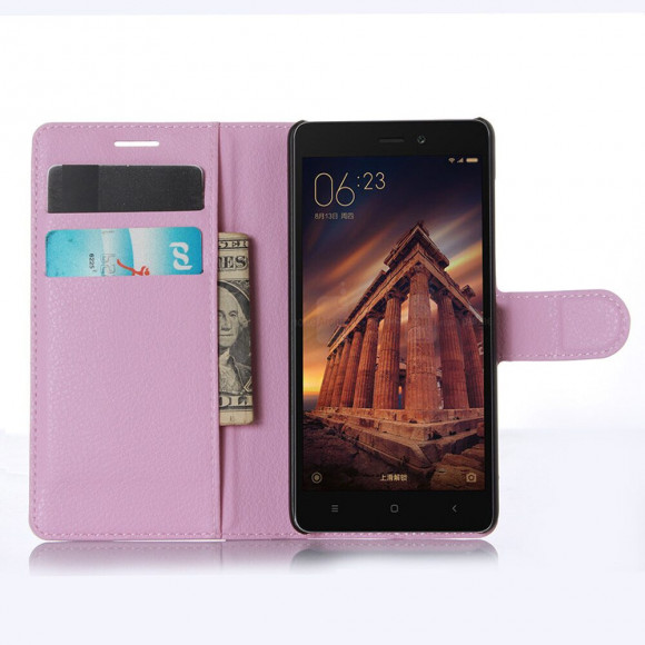 Чехол с визитницей для Xiaomi Redmi 3 (розовый) Чехол с визитницей для Xiaomi Redmi 3 (розовый)