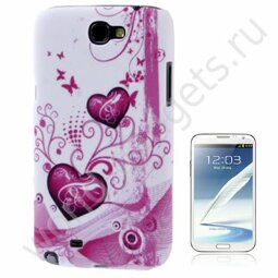 Пластиковый чехол Heart-shaped для  Samsung Galaxy Note 2 / N7100